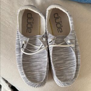 Hey Dude Women’s Light Gray Slip-On Loafers